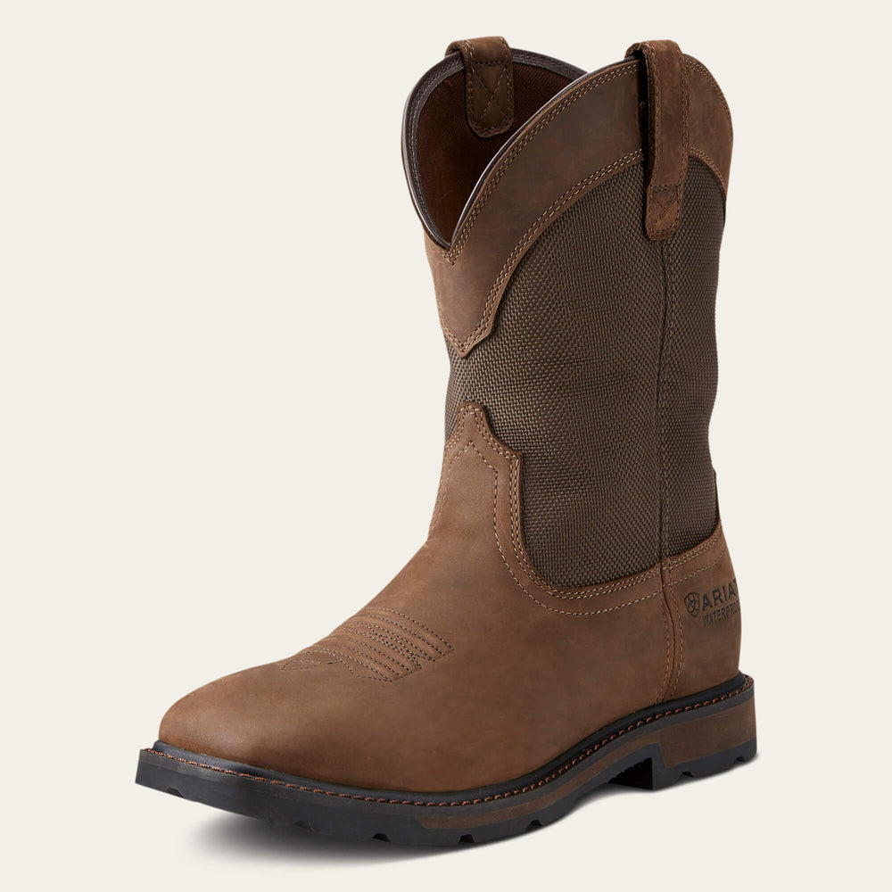 Ariat Groundbreaker Wide Square Toe Waterproof Steel Toe Work Boot Men