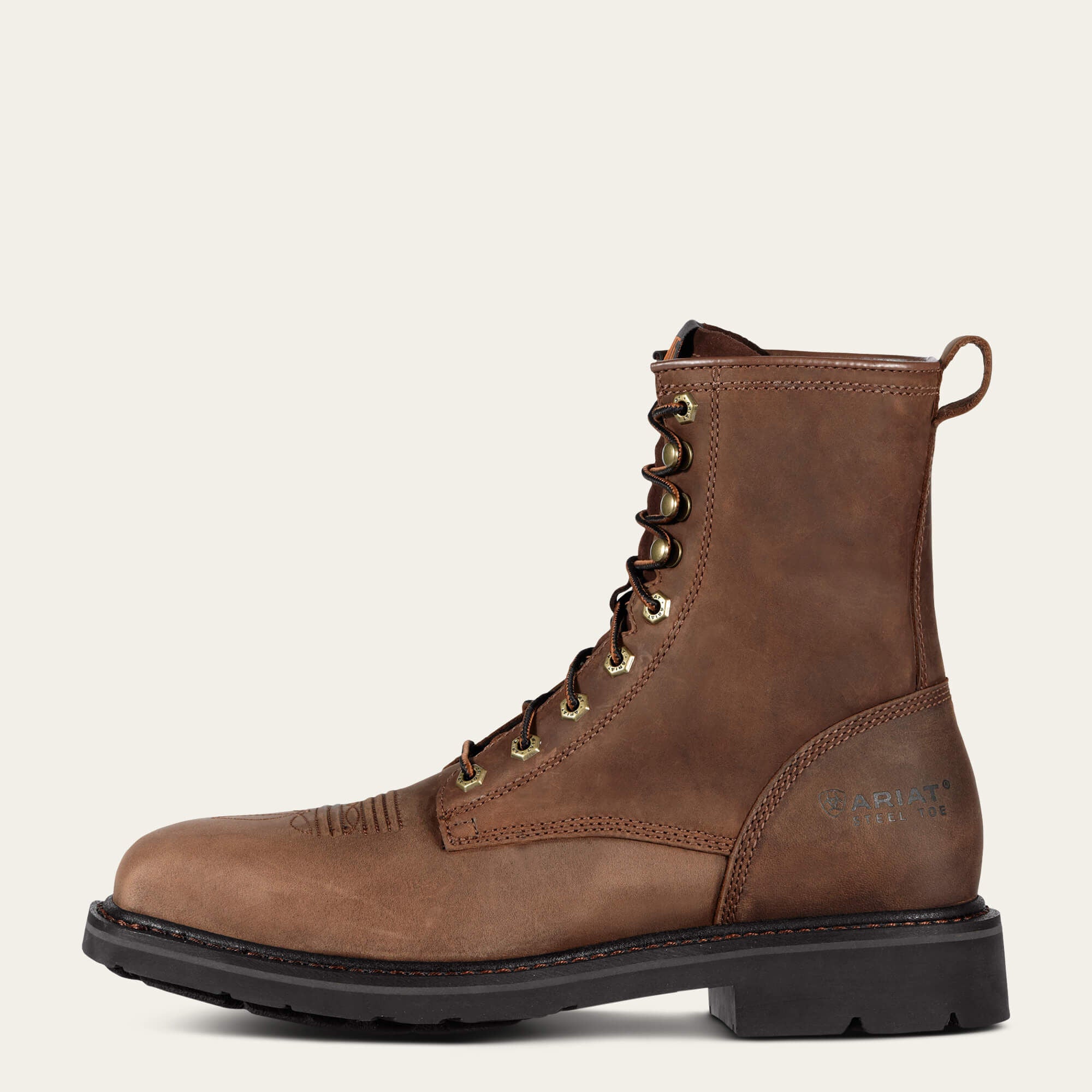 Ariat Cascade 8" Wide Square Toe Steel Toe Work Boot Men
