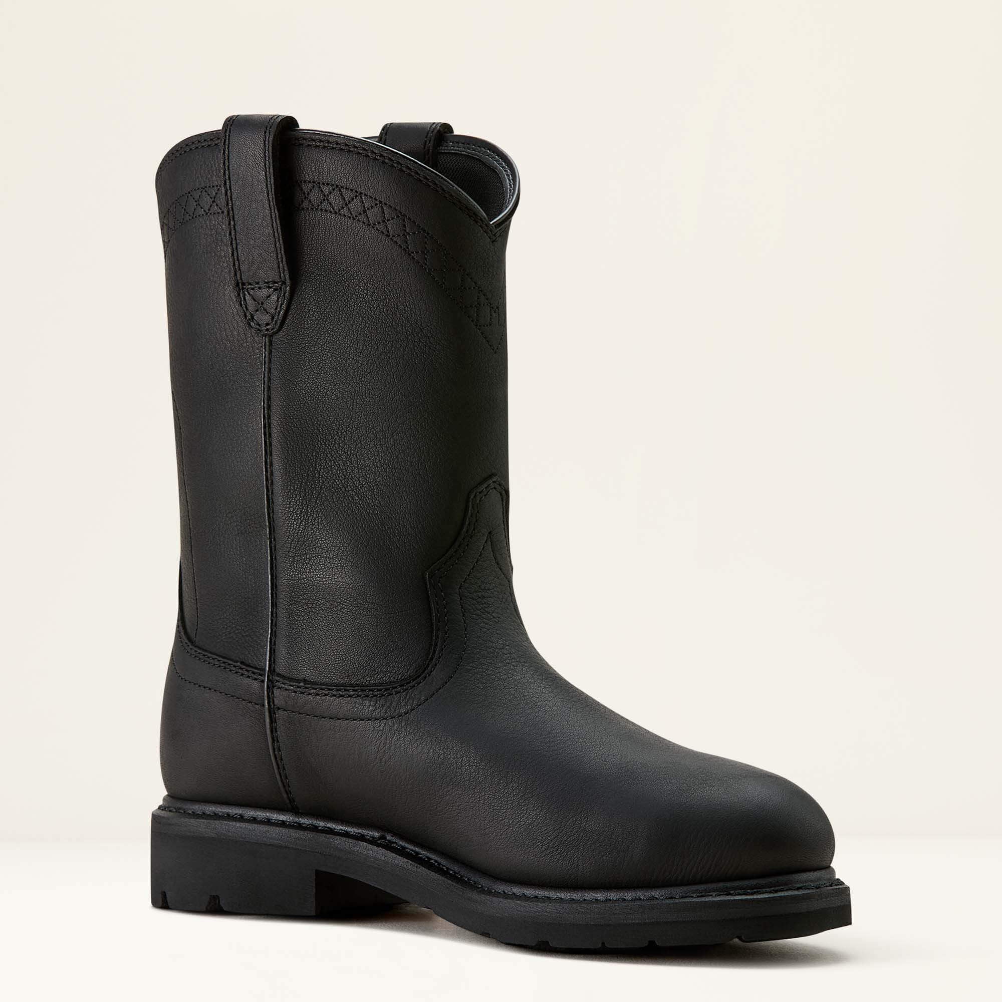 Ariat Sierra Waterproof Roper Toe Steel Toe Work Boot Men