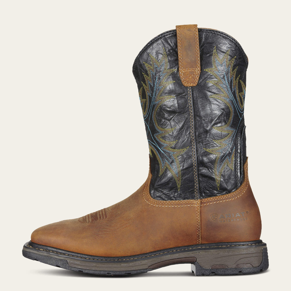 Ariat WorkHog Wide Square Toe Waterproof Steel Toe Work Boot Men