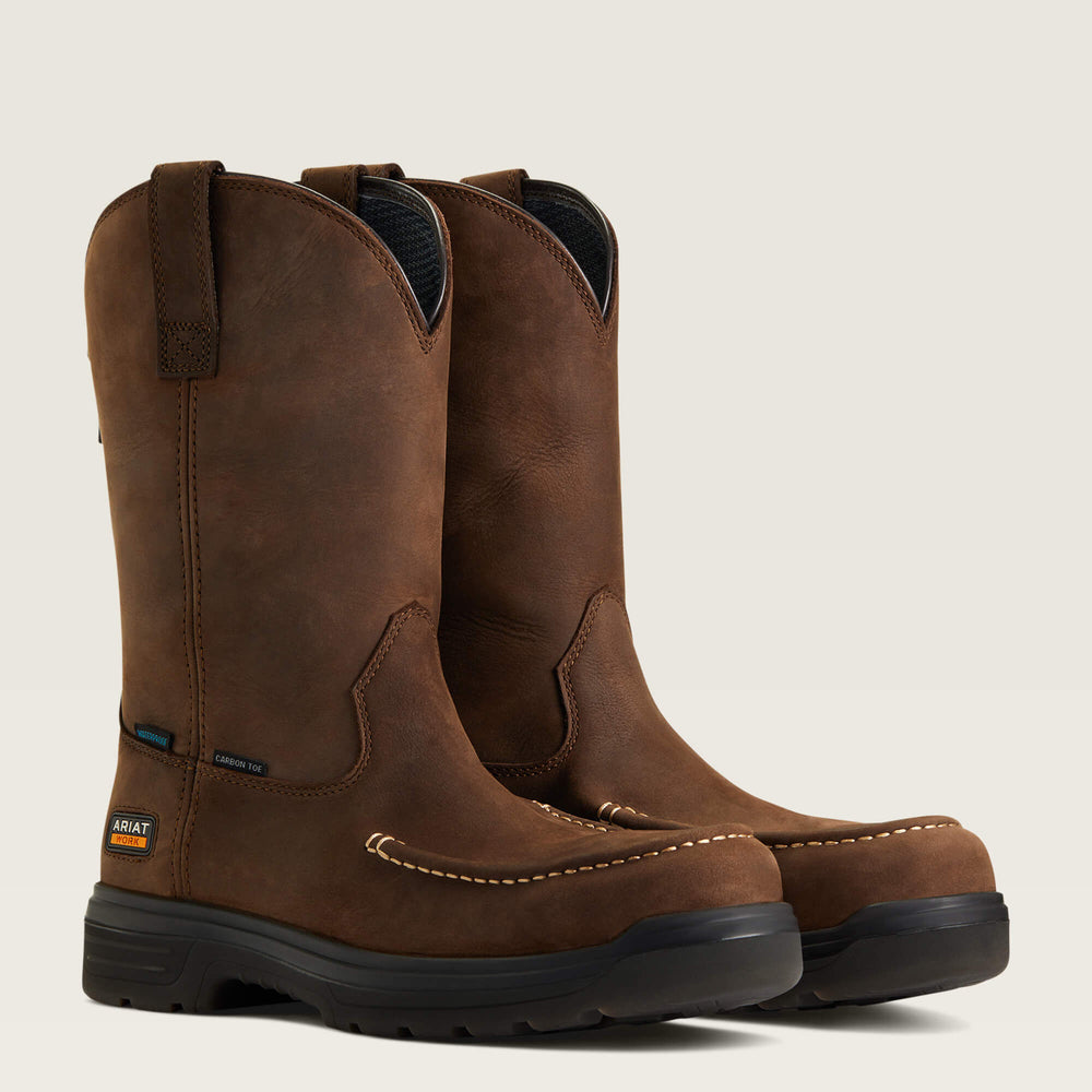 Ariat Turbo Moc Toe Waterproof Carbon Toe Work Boot Men