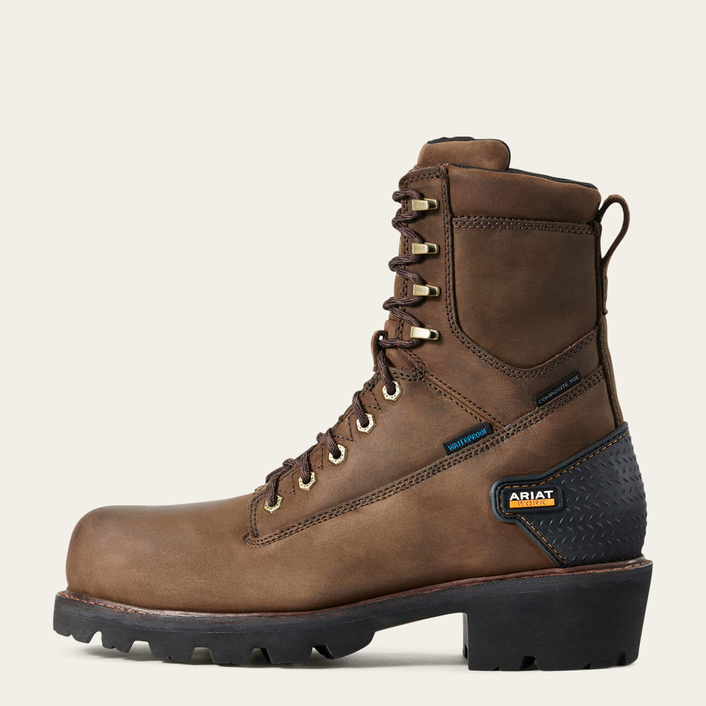 Ariat Powerline 8" Waterproof Composite Toe Work Boot Men
