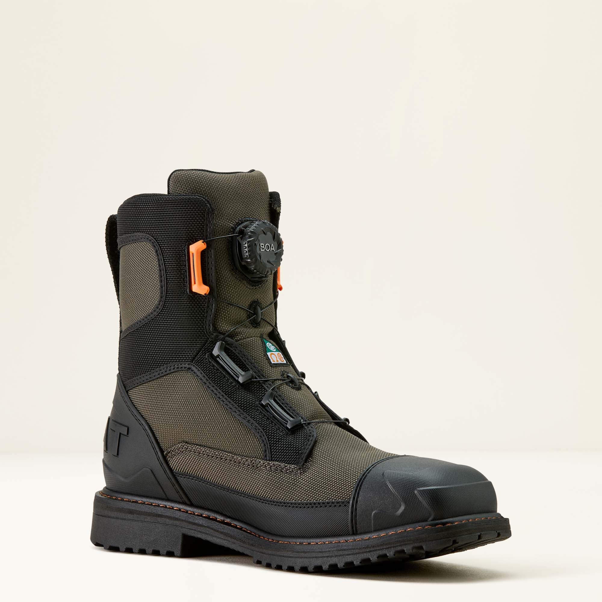 Ariat RigTEK Wildcat BOA 8" CSA Waterproof Wide Square Toe Composite Toe Work Boot Men