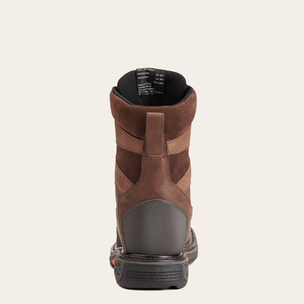 Ariat OverDrive 8" Wide Square Toe Waterproof Composite Toe Work Boot Men
