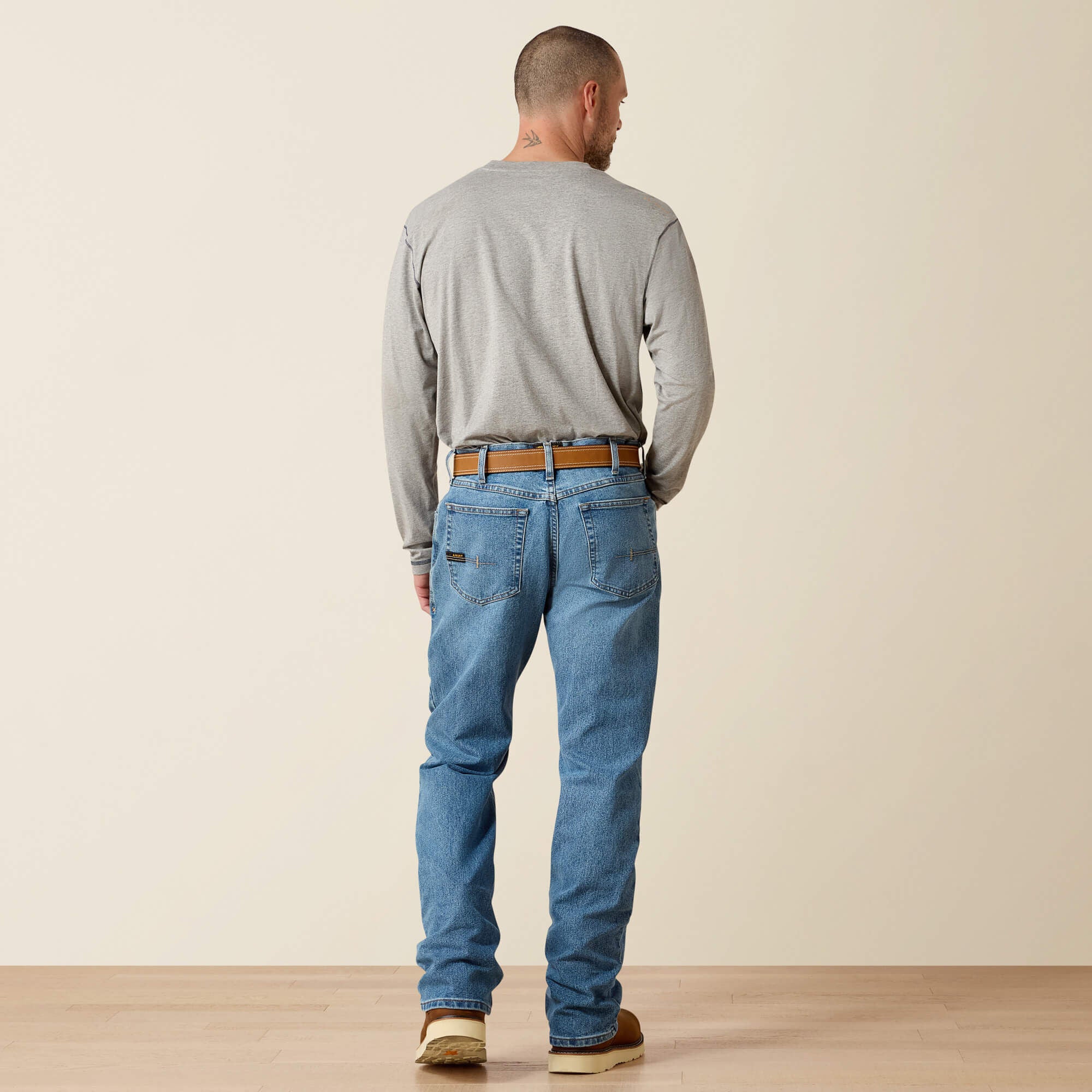 Ariat Rebar M4 Relaxed DuraStretch Basic Boot Cut Jean Men