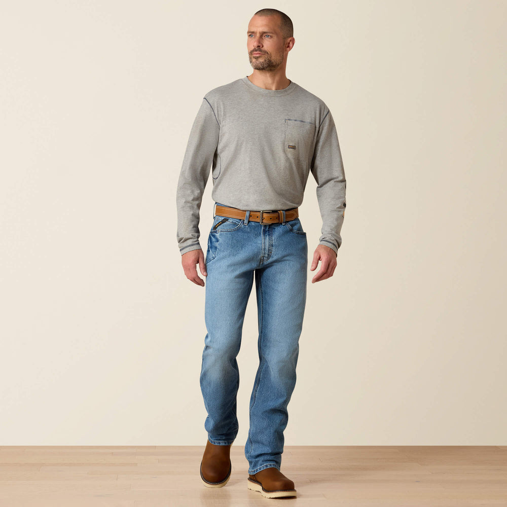 Ariat Rebar M4 Relaxed DuraStretch Basic Boot Cut Jean Men