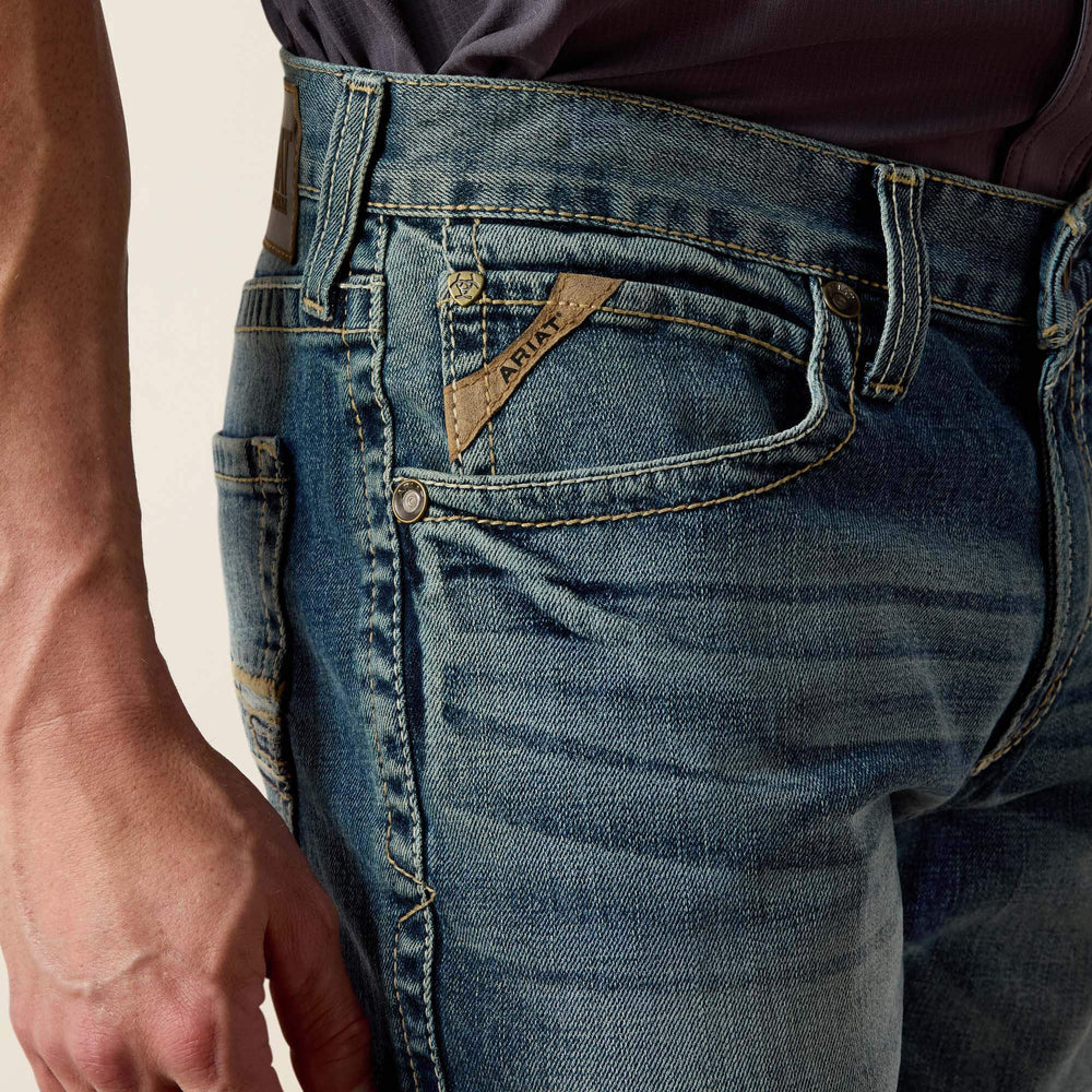 Ariat M4 Low Rise Stretch Shoreway Stackable Straight Leg Jean Men|Trends