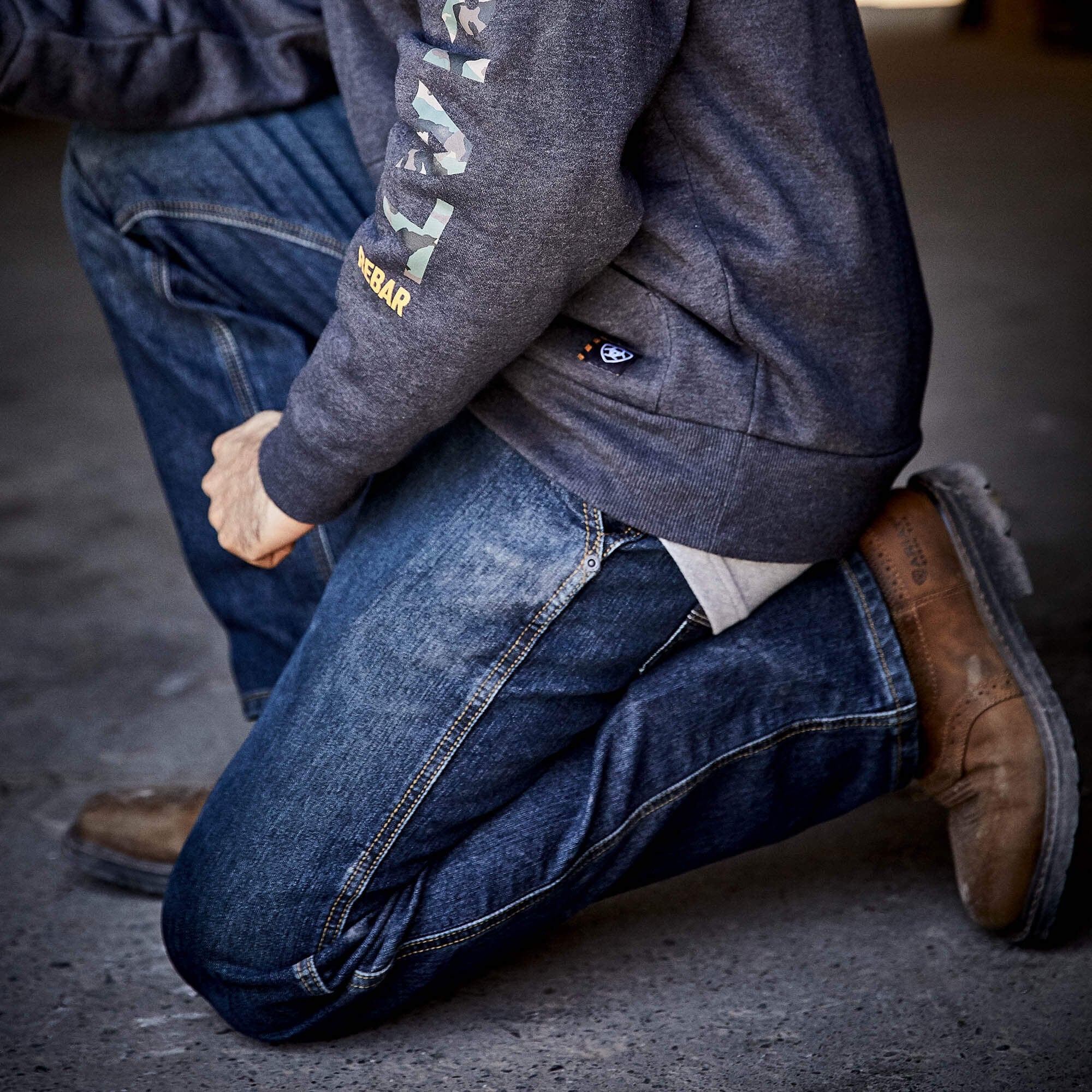 Ariat Rebar M4 Low Rise DuraStretch Workhorse Boot Cut Jean Men