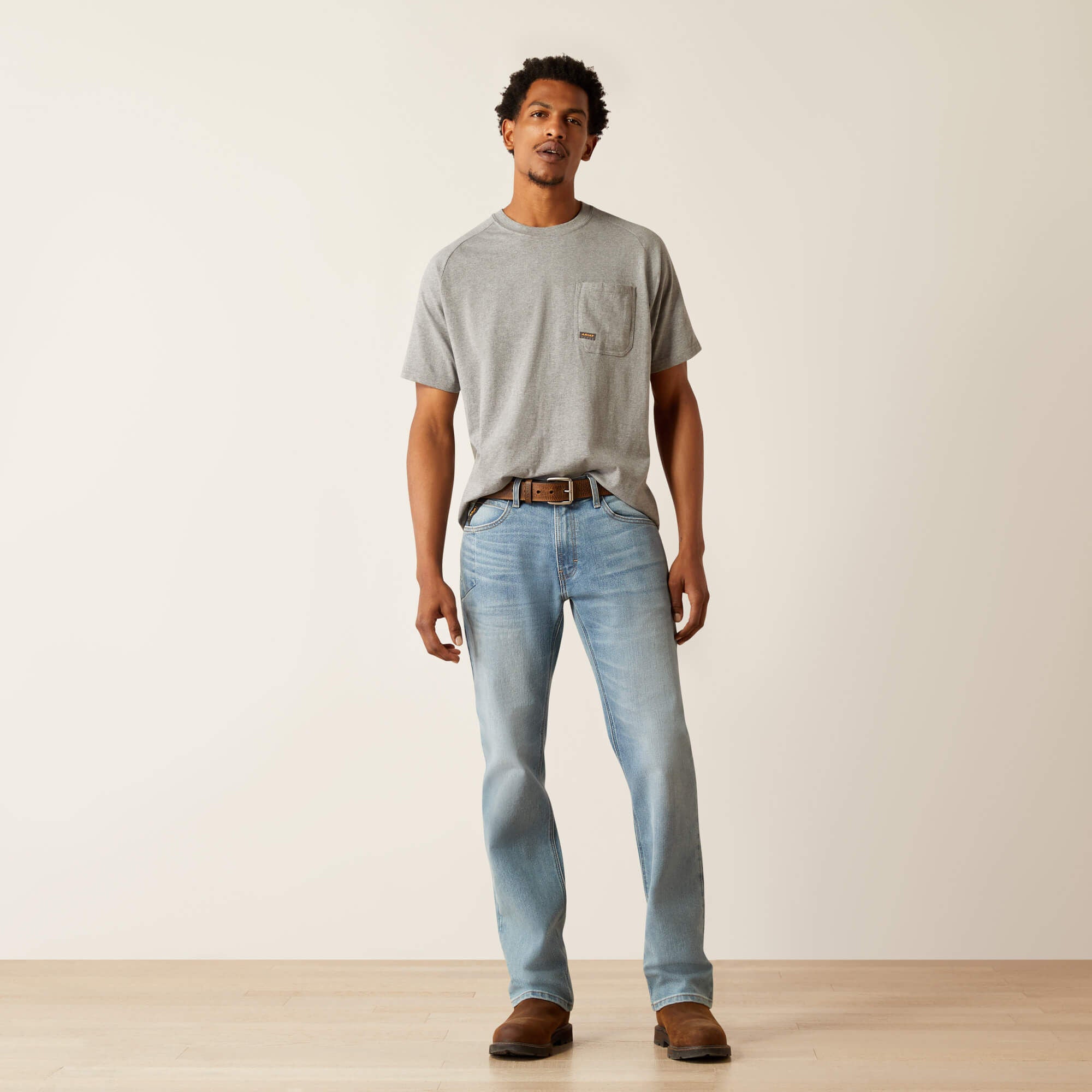 Ariat Rebar M4 Relaxed DuraStretch Basic Stackable Straight Leg Jean Men