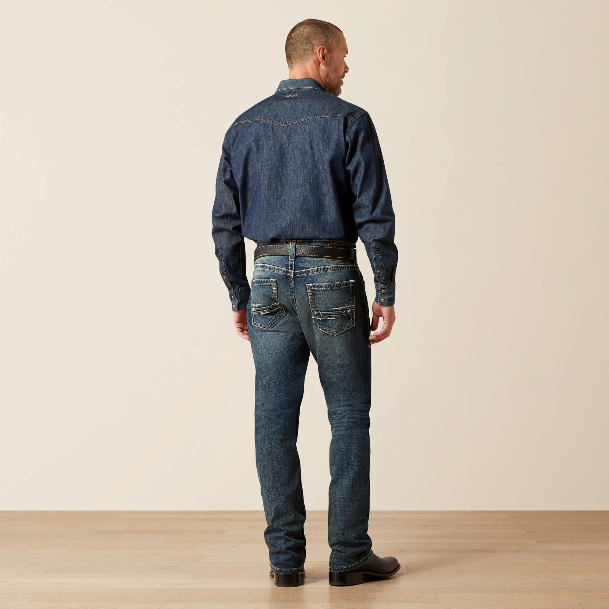 Ariat M5 Slim Stretch Adkins Stackable Straight Leg Jean Men|Trends