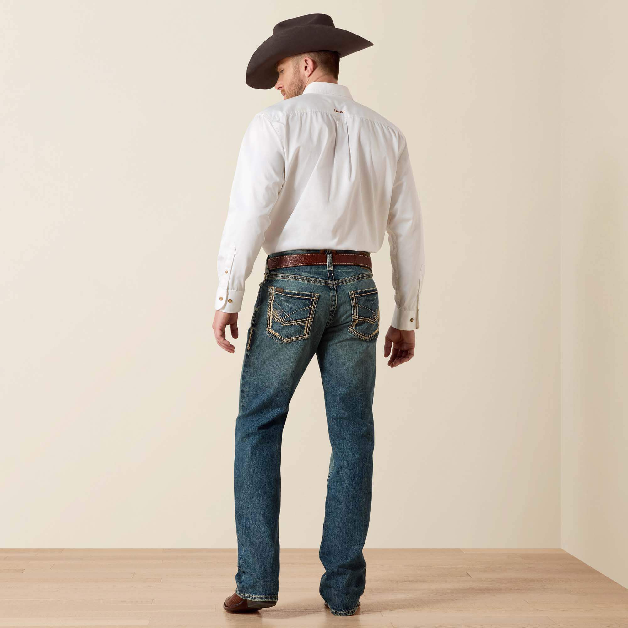 Ariat M5 Slim Gambler Stackable Straight Leg Jean Men|Trends