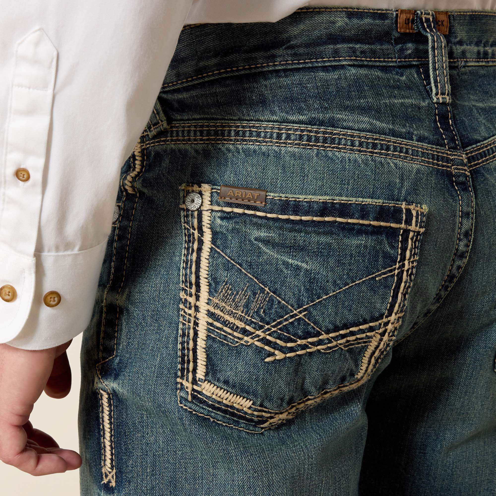Ariat M5 Slim Gambler Stackable Straight Leg Jean Men|Trends