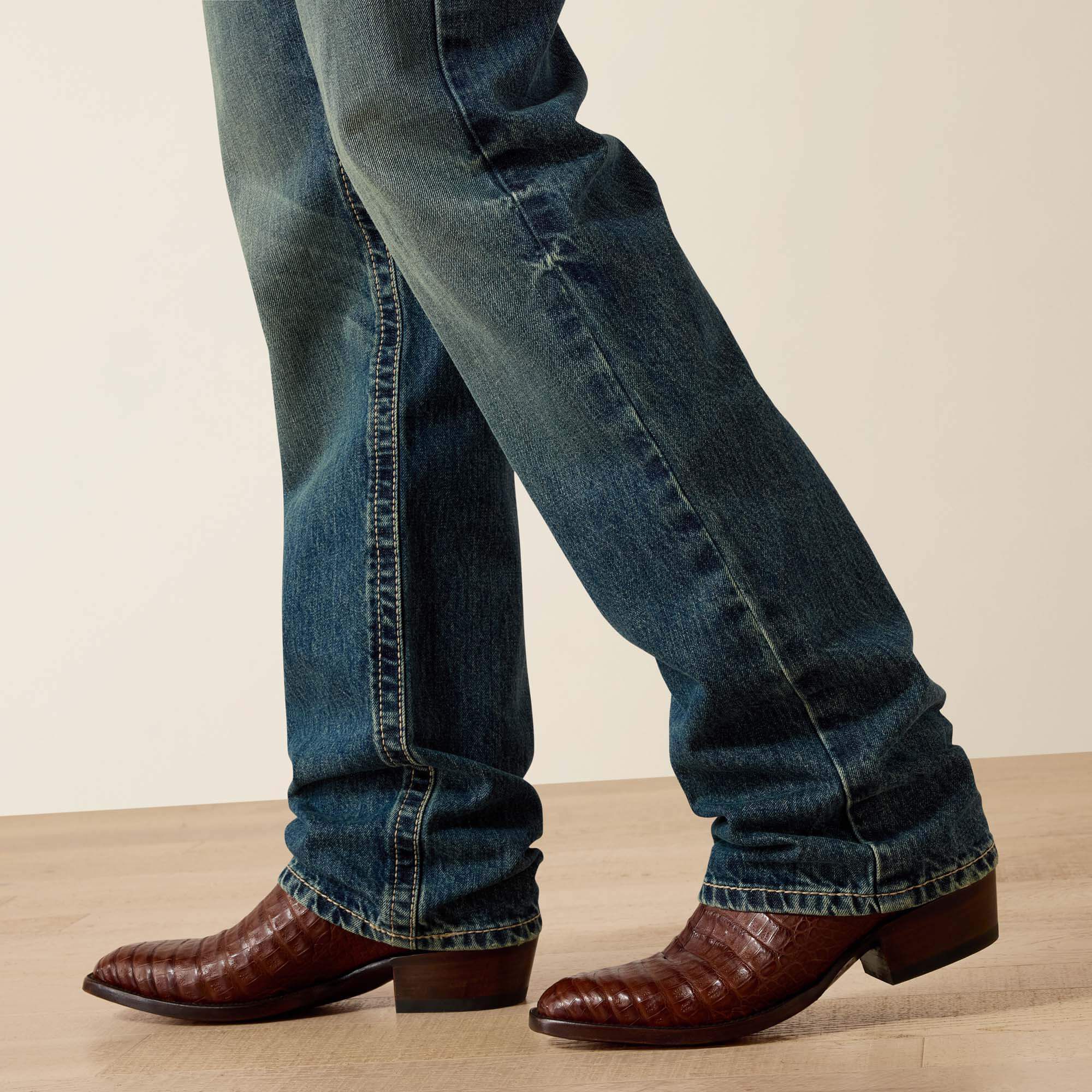 Ariat M5 Slim Gambler Stackable Straight Leg Jean Men|Trends