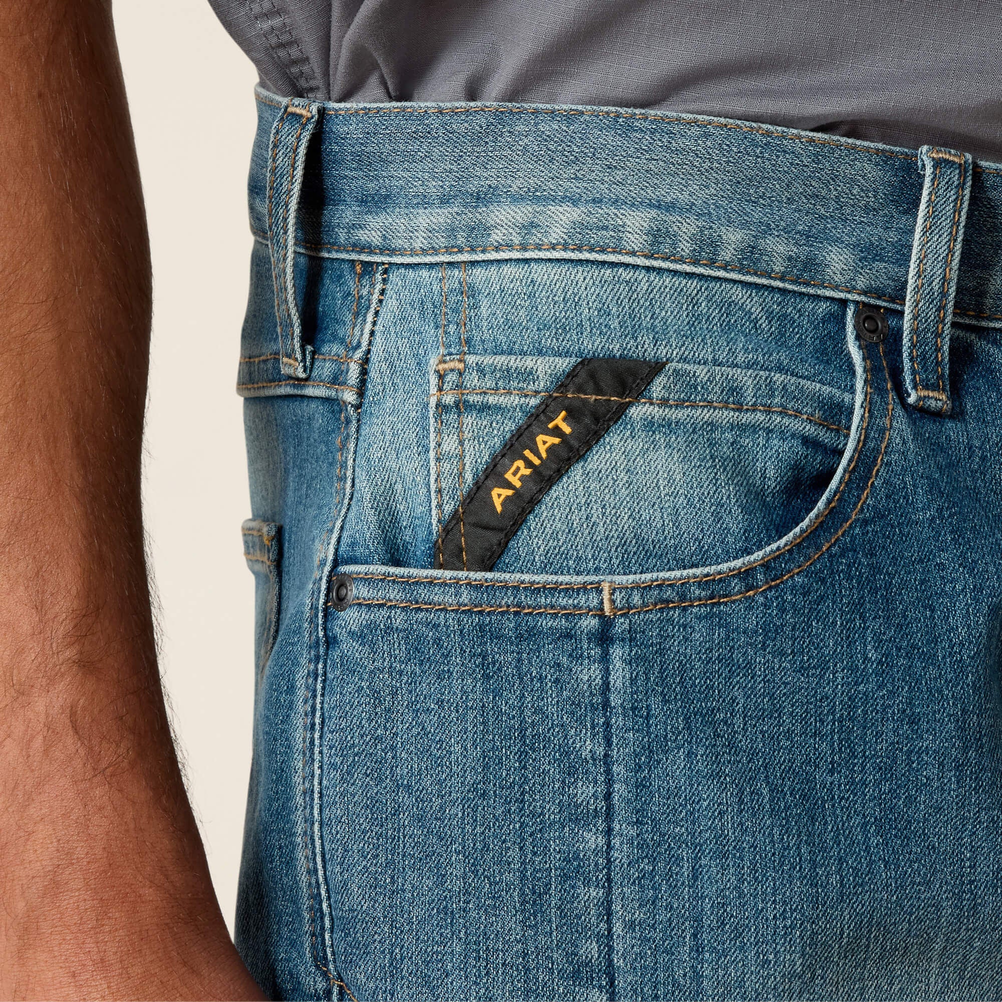 Ariat Rebar M5 DuraStretch Basic Stackable Straight Leg Jean Men