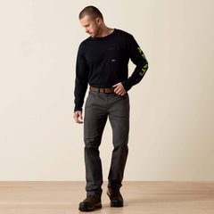 Ariat Rebar M4 Low Rise DuraStretch Made Tough Stackable Straight Leg Pant Men