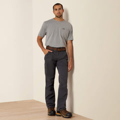 Ariat Rebar M4 Relaxed DuraStretch Washed Twill Dungaree Boot Cut Pant Men