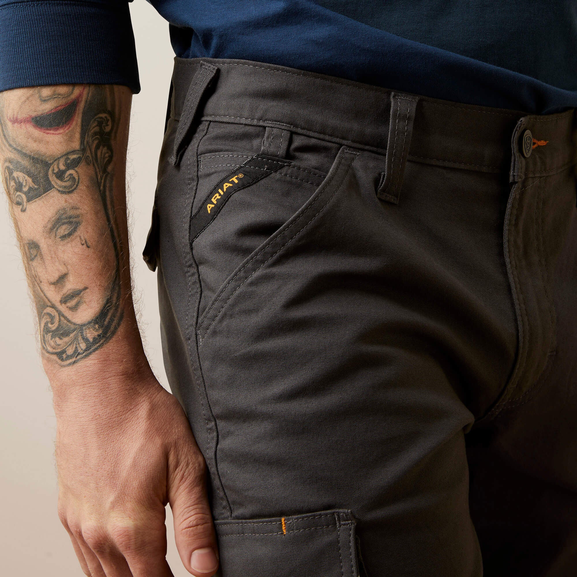 Ariat Rebar M4 Relaxed Made Tough Cargo Straight Pant Men