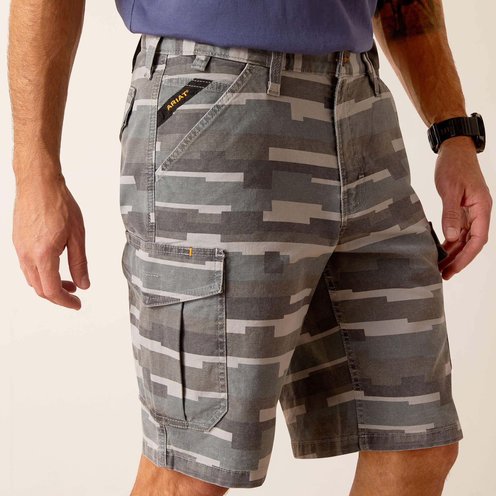 Ariat Rebar DuraStretch Made Tough Cargo 11" Short Men