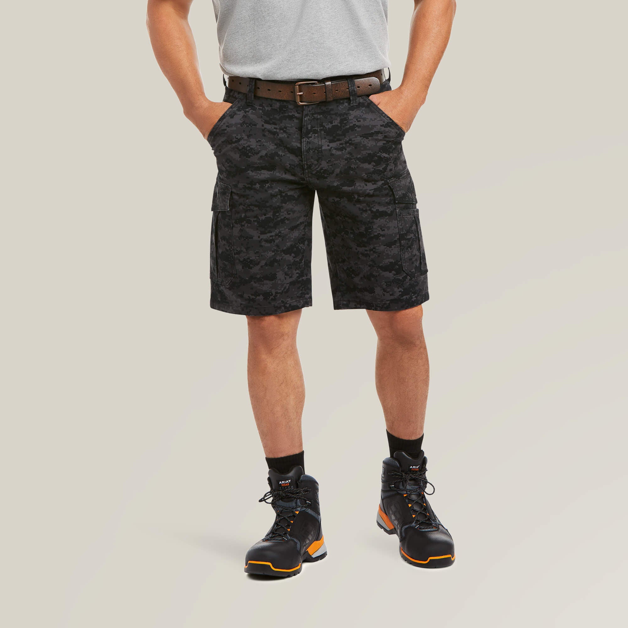 Ariat Rebar DuraStretch Made Tough Cargo 11" Short Men