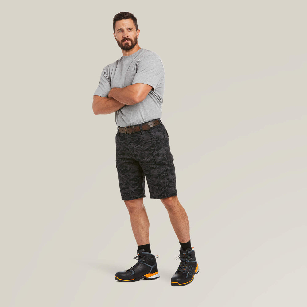 Ariat Rebar DuraStretch Made Tough Cargo 11" Short Men