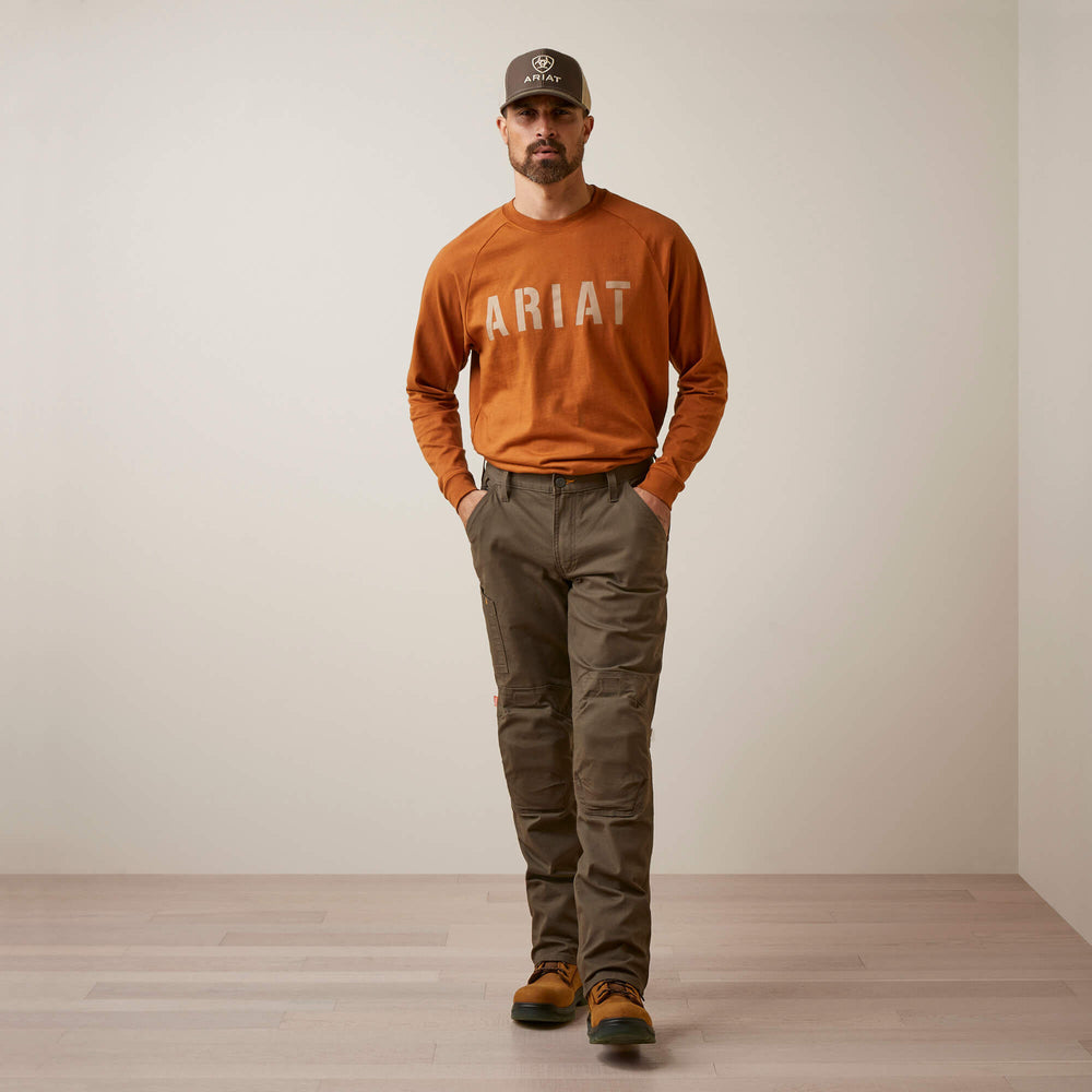 Ariat Rebar M5 Straight Made Tough Knee Guardian Straight Men