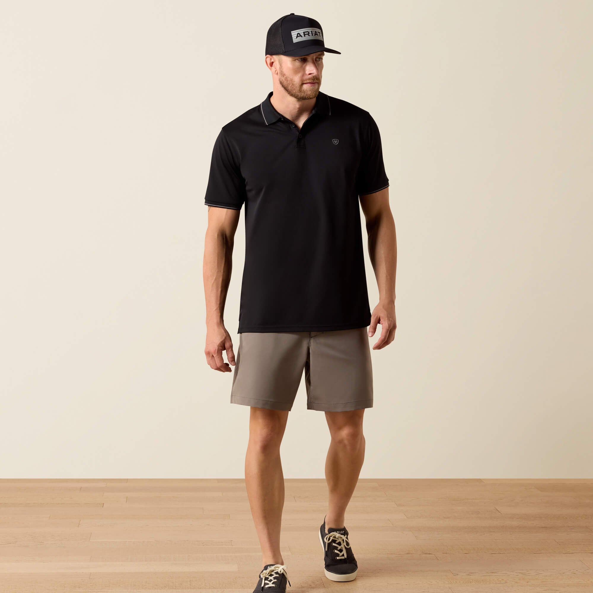 Ariat Logo Fitted Polo Men