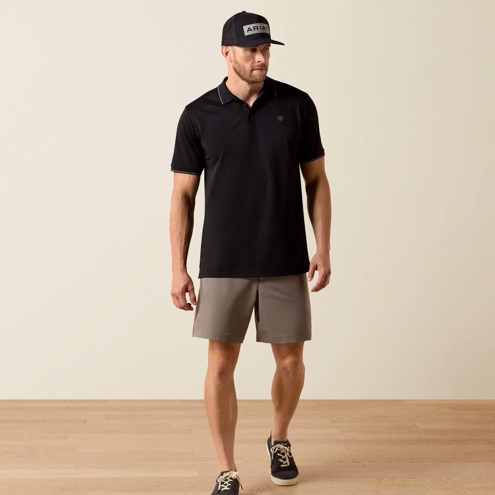 Ariat Logo Fitted Polo Men