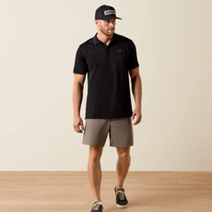 Ariat Logo Fitted Polo Men