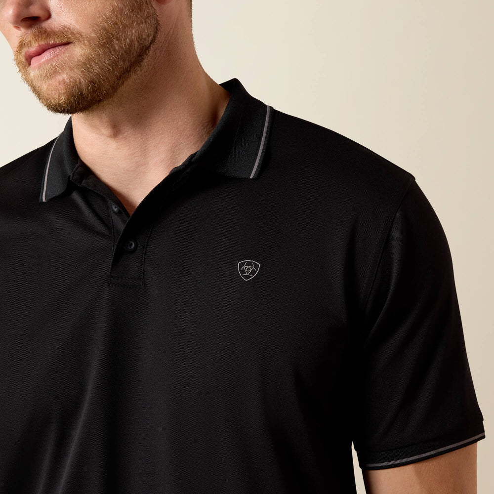 Ariat Logo Fitted Polo Men
