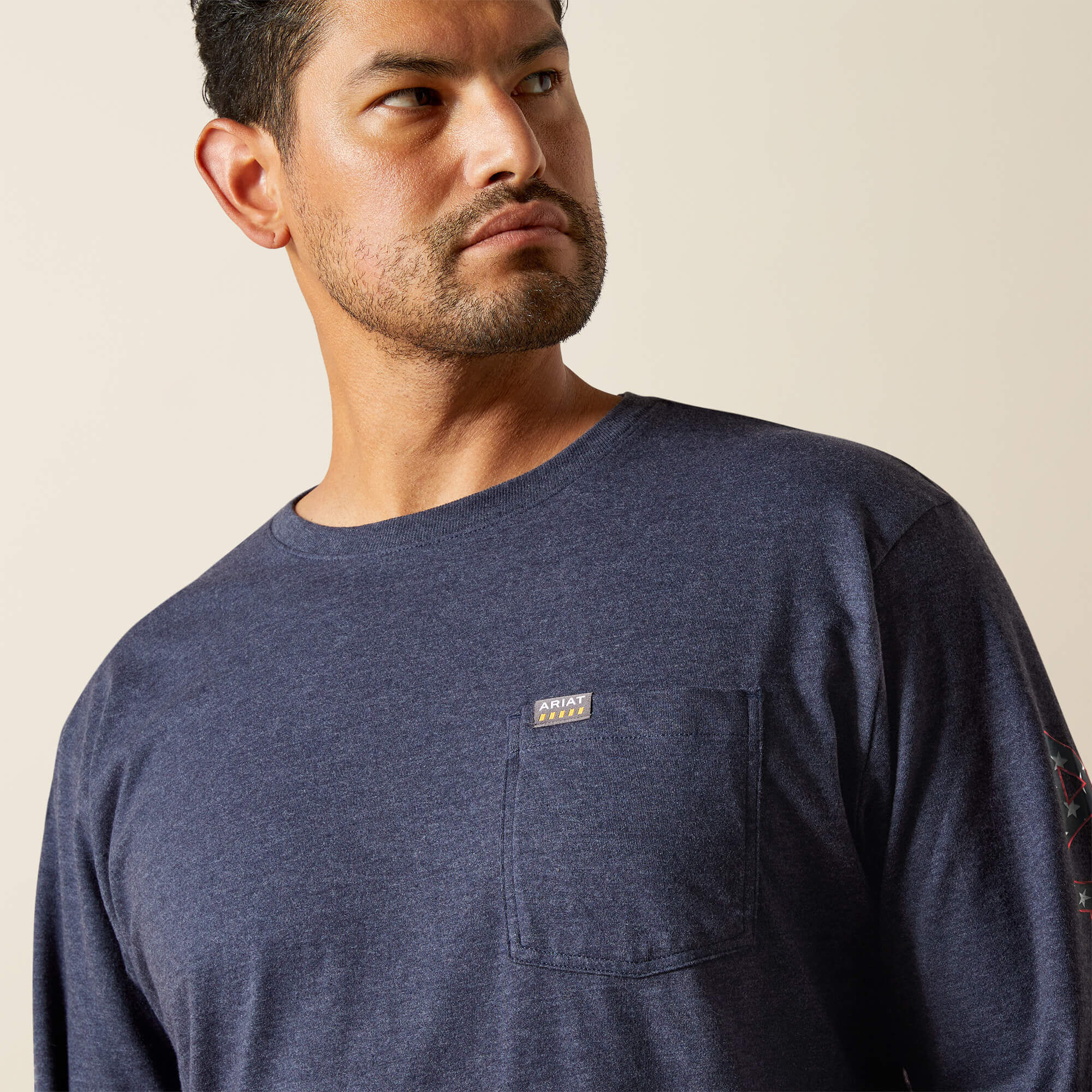 Ariat Rebar Cotton Strong Standard Logo Pocket T-Shirt Men