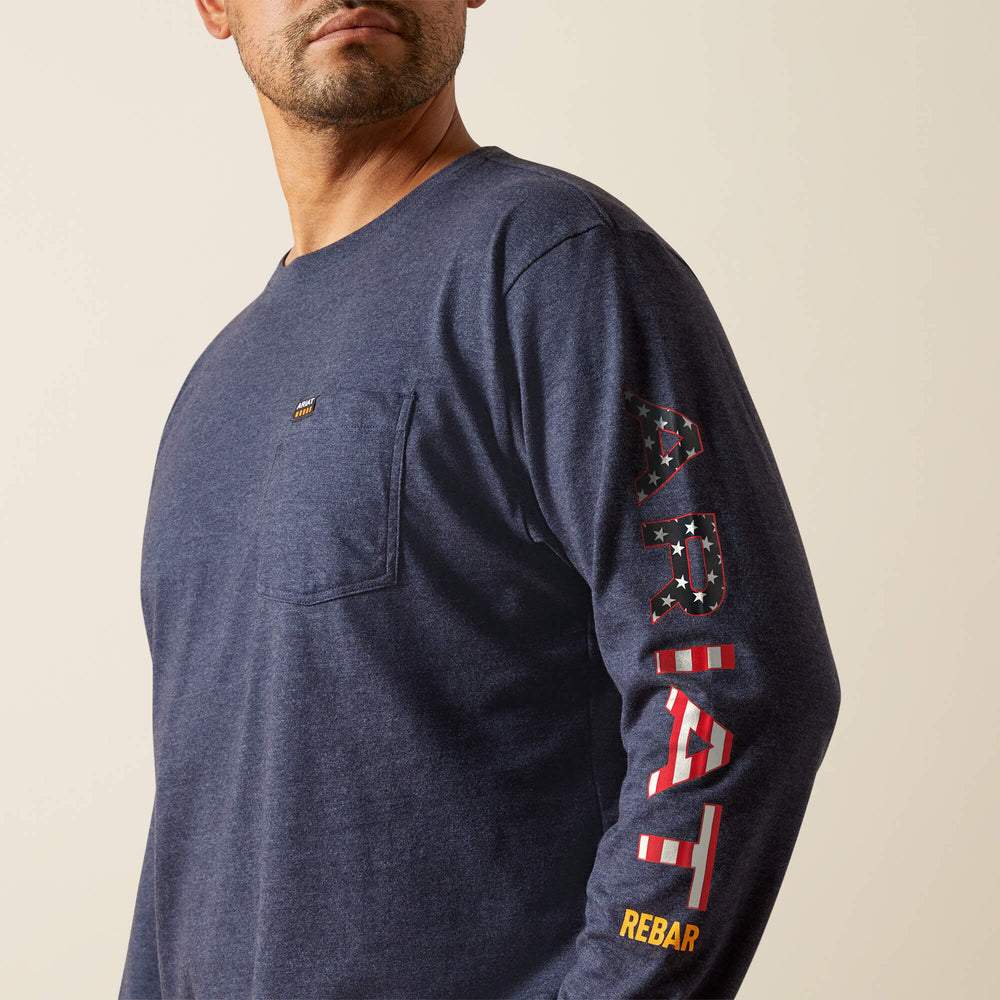 Ariat Rebar Cotton Strong Standard Logo Pocket T-Shirt Men
