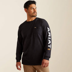 Ariat Rebar Cotton Strong Standard Logo Pocket T-Shirt Men