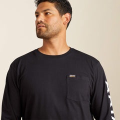 Ariat Rebar Cotton Strong Standard Logo Pocket T-Shirt Men