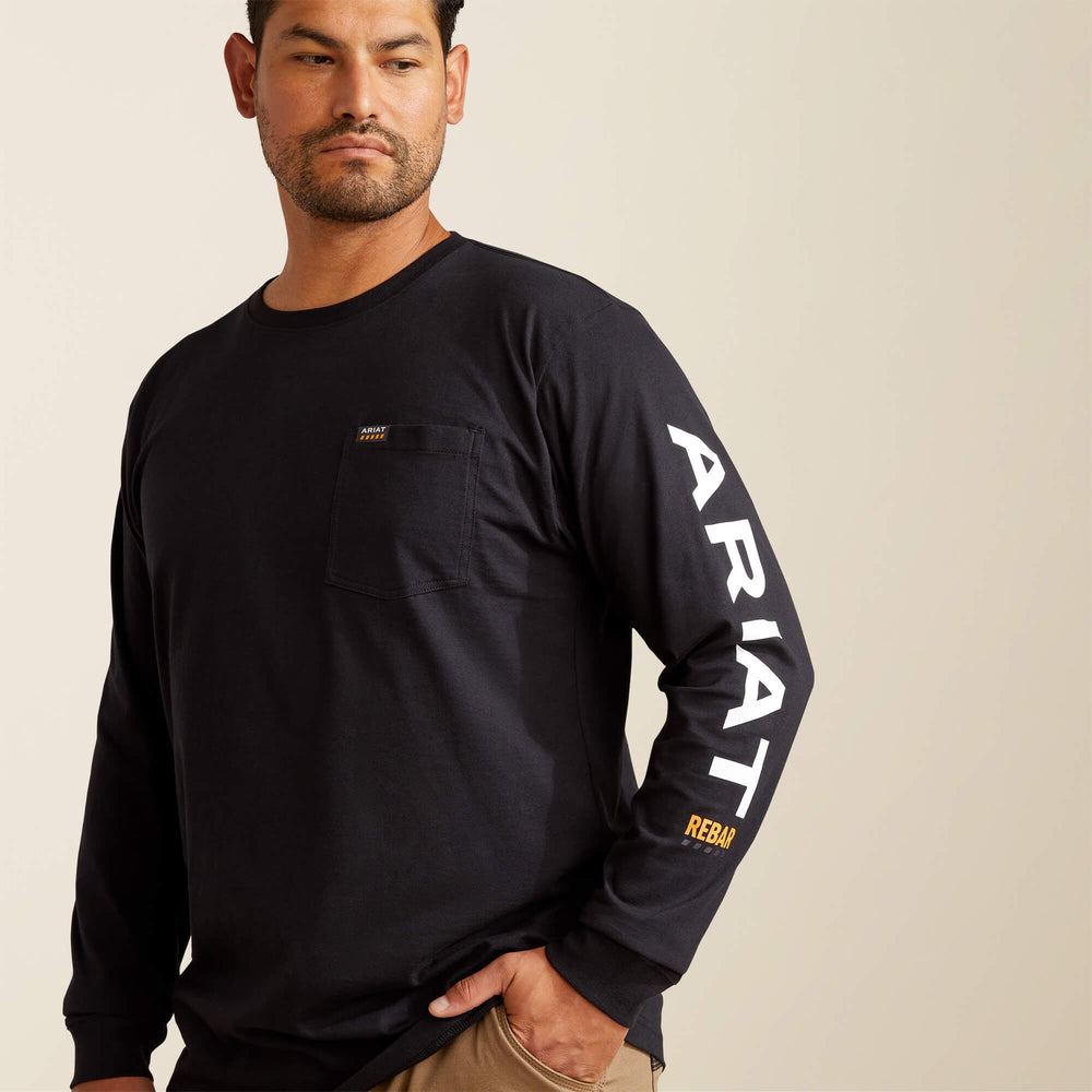 Ariat Rebar Cotton Strong Standard Logo Pocket T-Shirt Men
