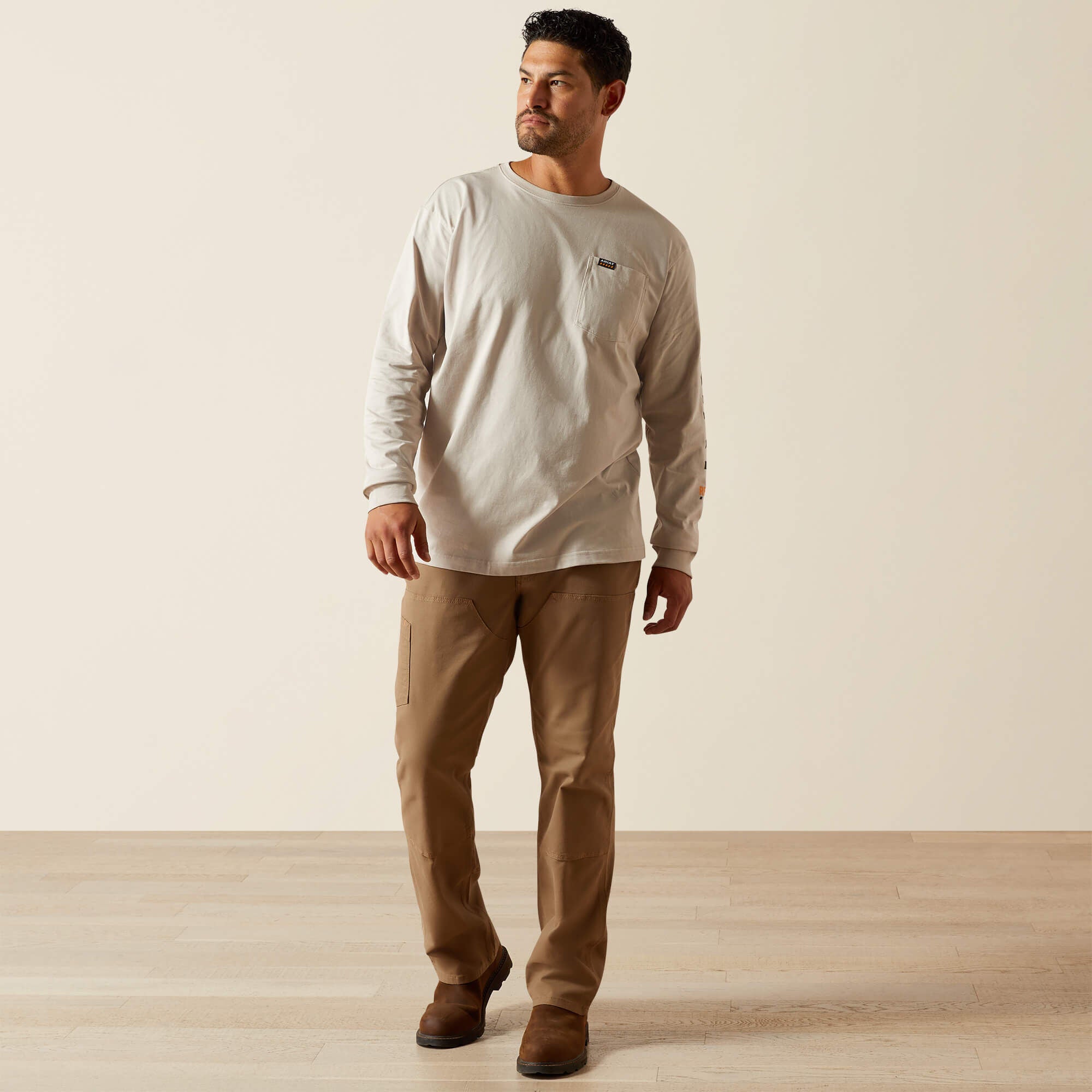 Ariat Rebar Cotton Strong Standard Logo Pocket T-Shirt Men