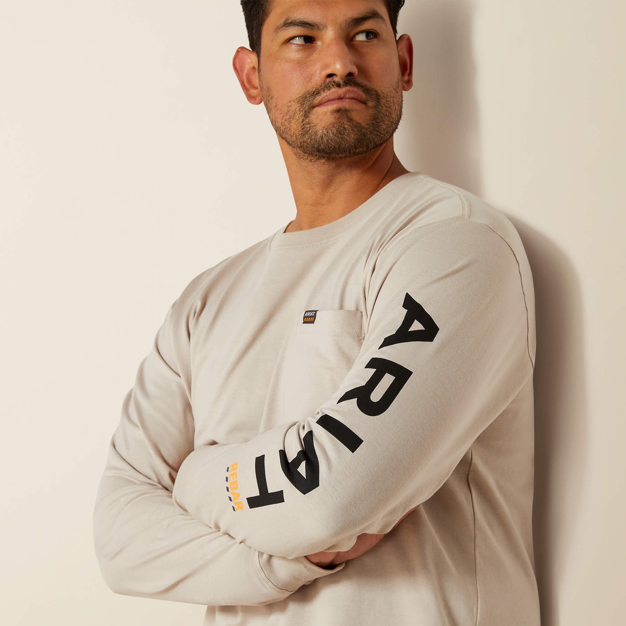 Ariat Rebar Cotton Strong Standard Logo Pocket T-Shirt Men