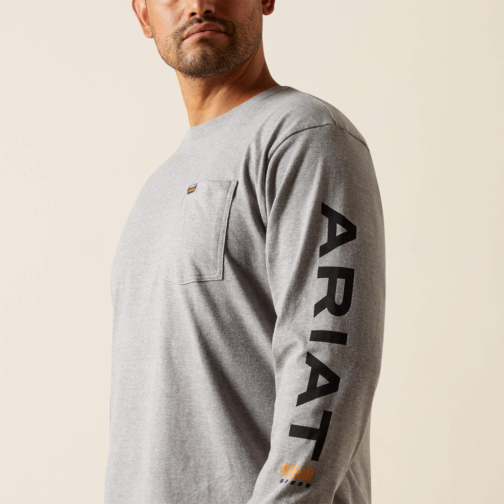 Ariat Rebar Cotton Strong Standard Logo Pocket T-Shirt Men