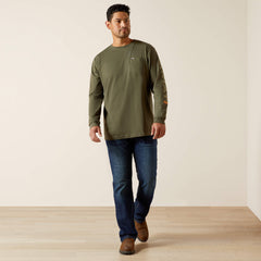 Ariat Rebar Cotton Strong Standard Logo Pocket T-Shirt Men