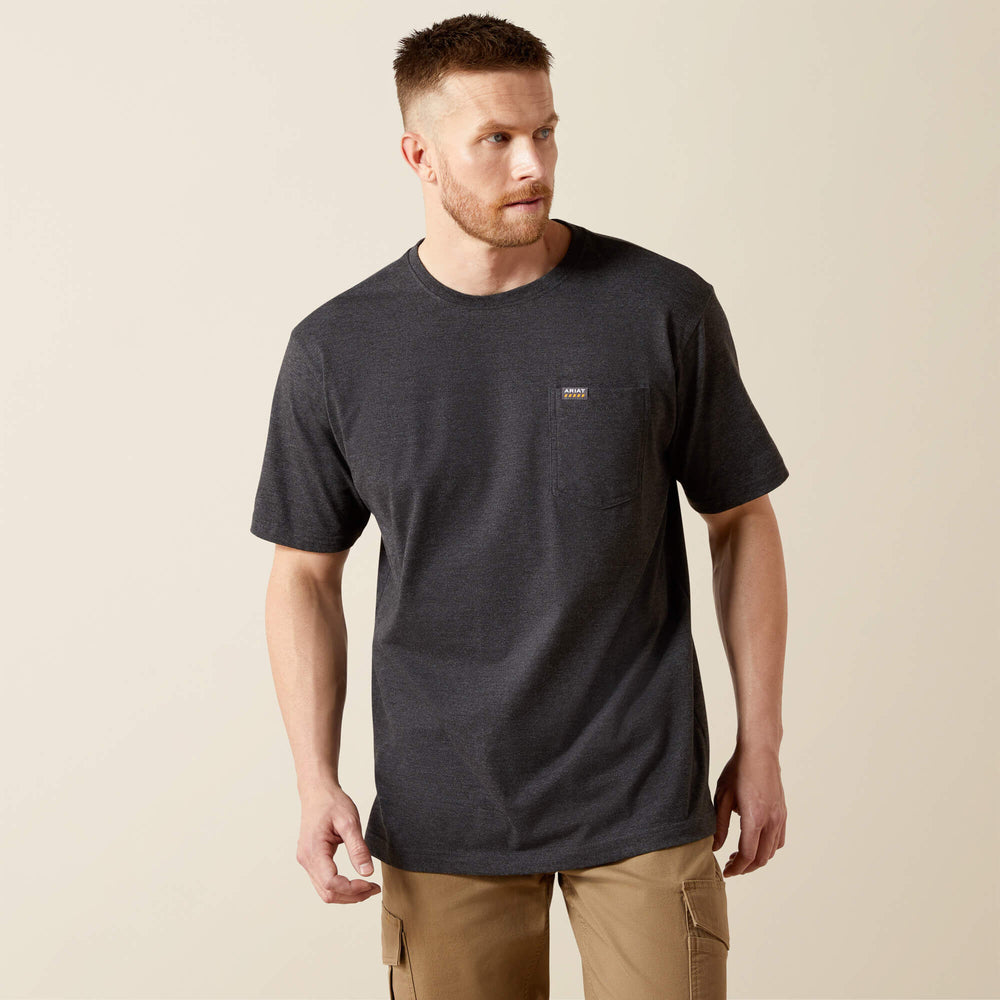 Ariat Rebar Cotton Strong Standard Pocket T-Shirt Men