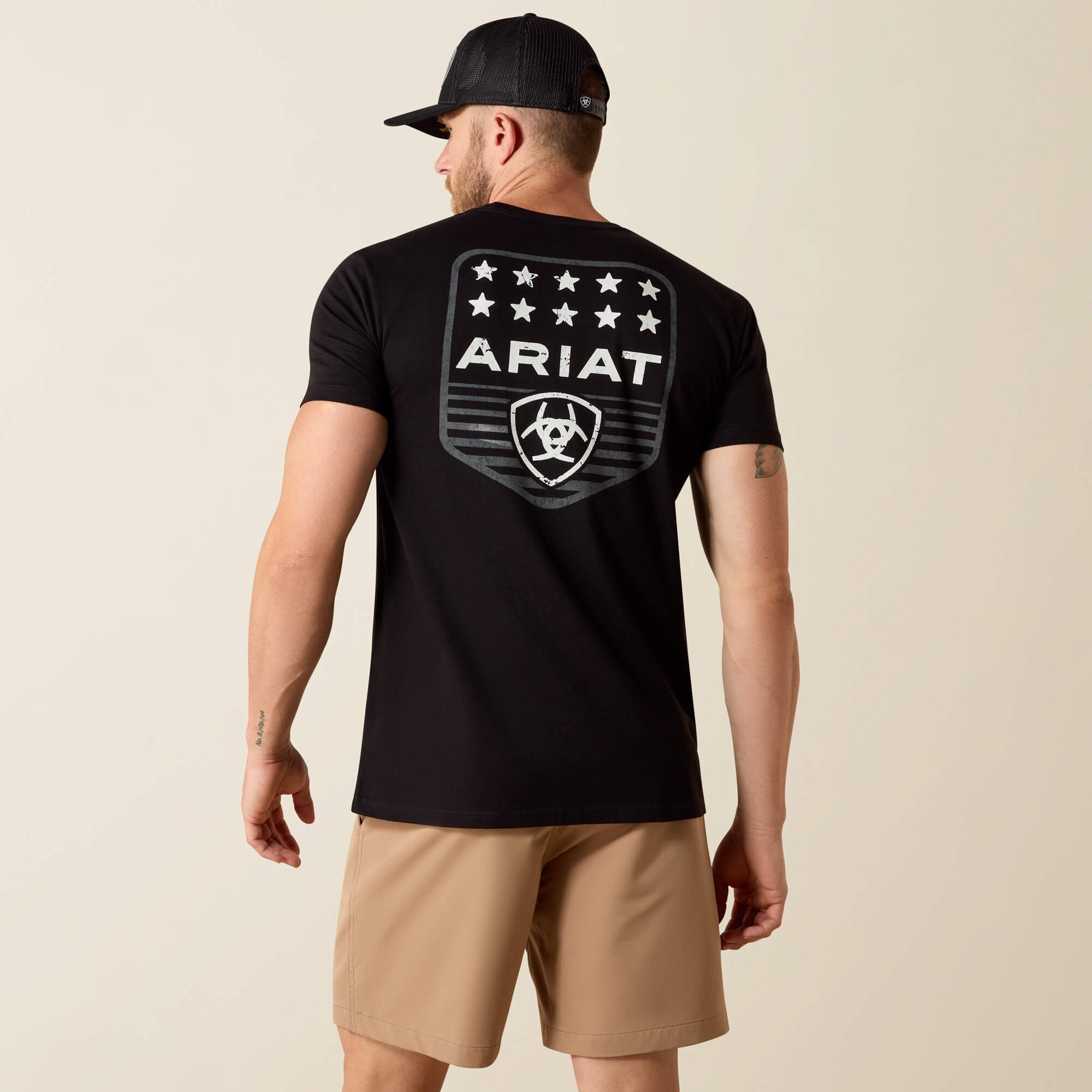 Ariat Ariat Stripe Patriotic Badge T-Shirt Men