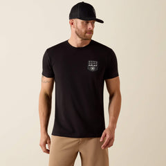 Ariat Ariat Stripe Patriotic Badge T-Shirt Men