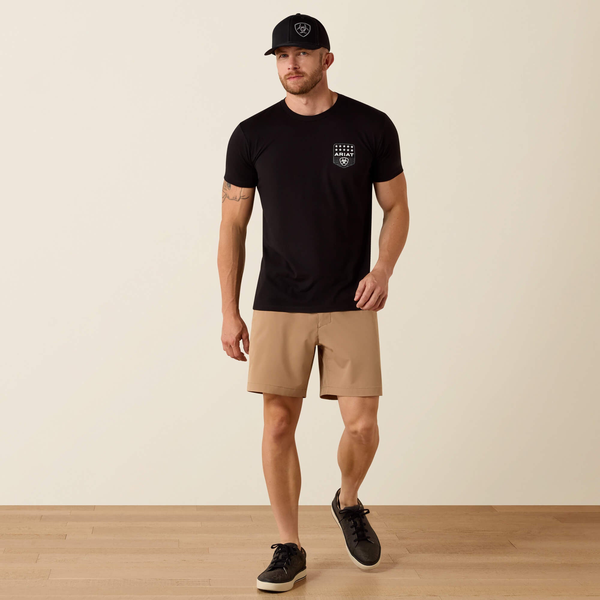 Ariat Ariat Stripe Patriotic Badge T-Shirt Men