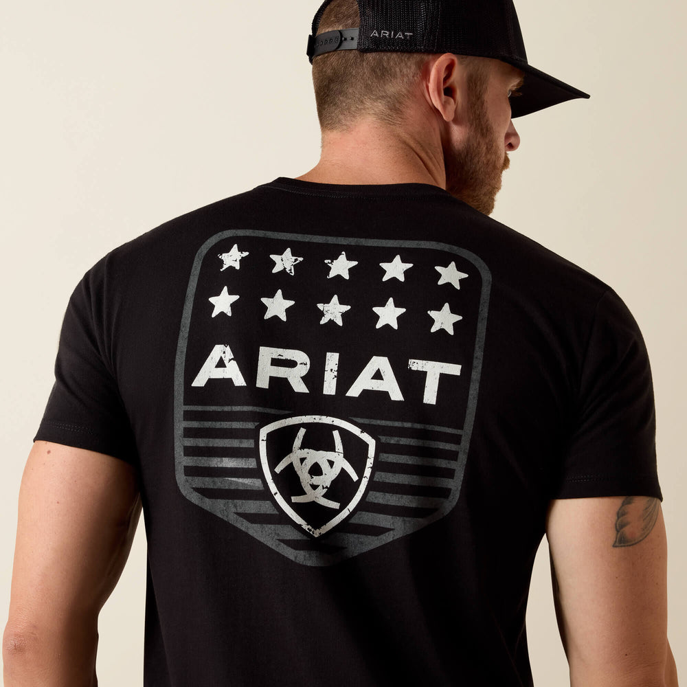 Ariat Ariat Stripe Patriotic Badge T-Shirt Men