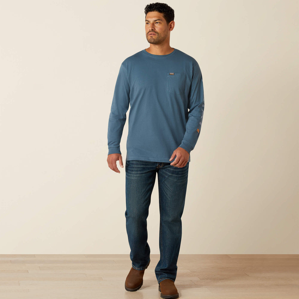 Ariat Rebar Cotton Strong Standard Logo Pocket T-Shirt Men