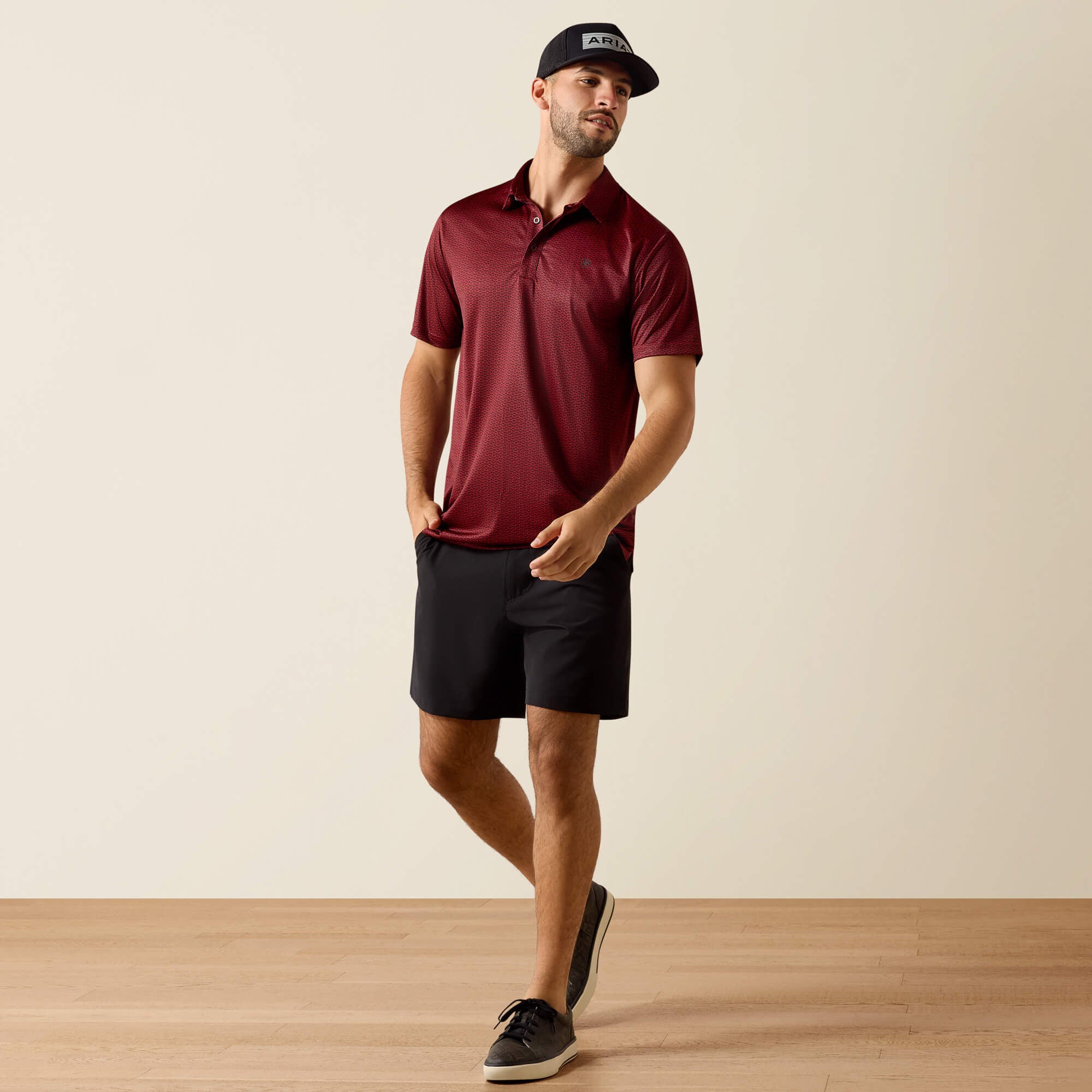 Ariat All Over Print Fitted Polo Men