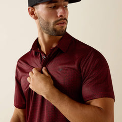 Ariat All Over Print Fitted Polo Men