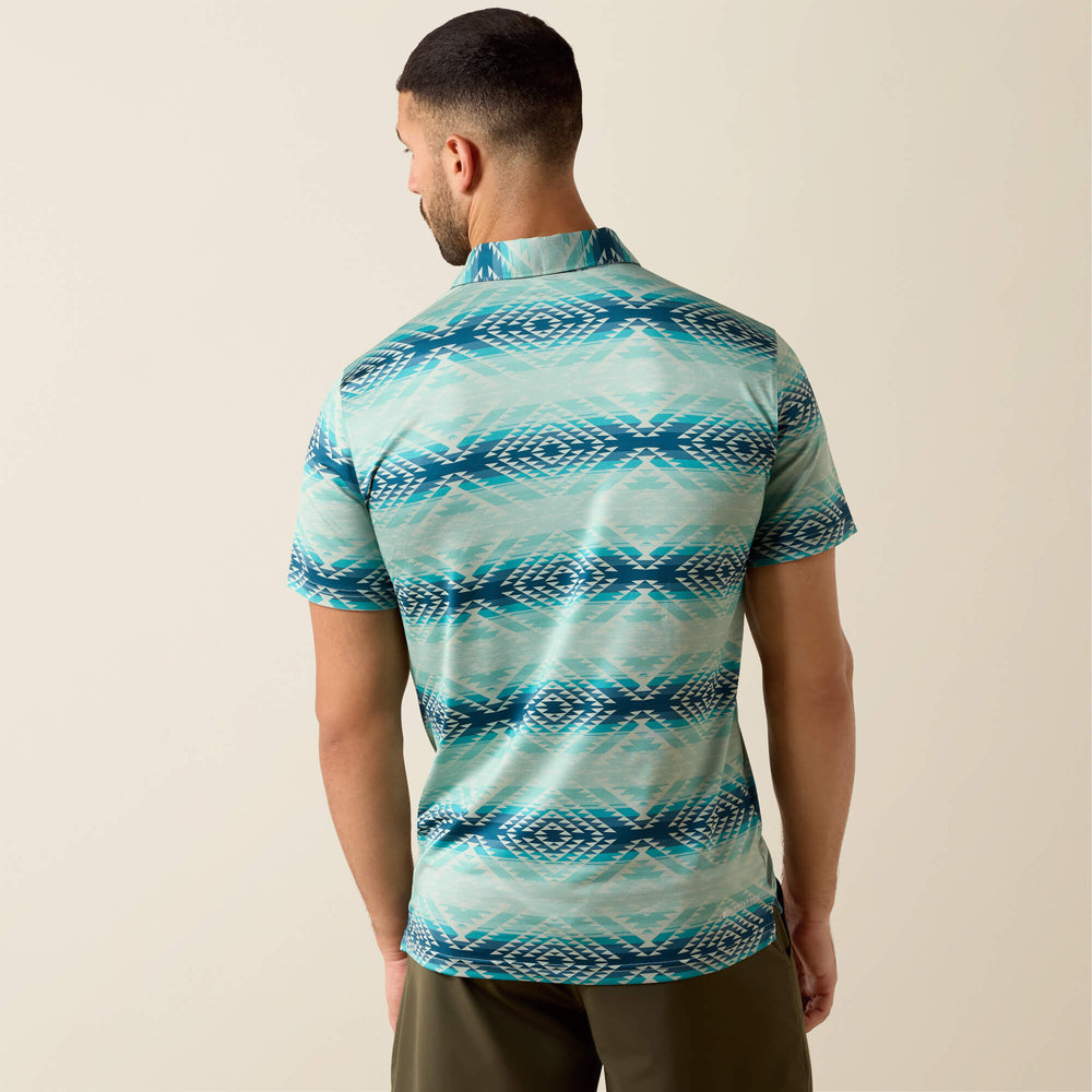 Ariat All Over Print Heathered Classic Fit Polo Men