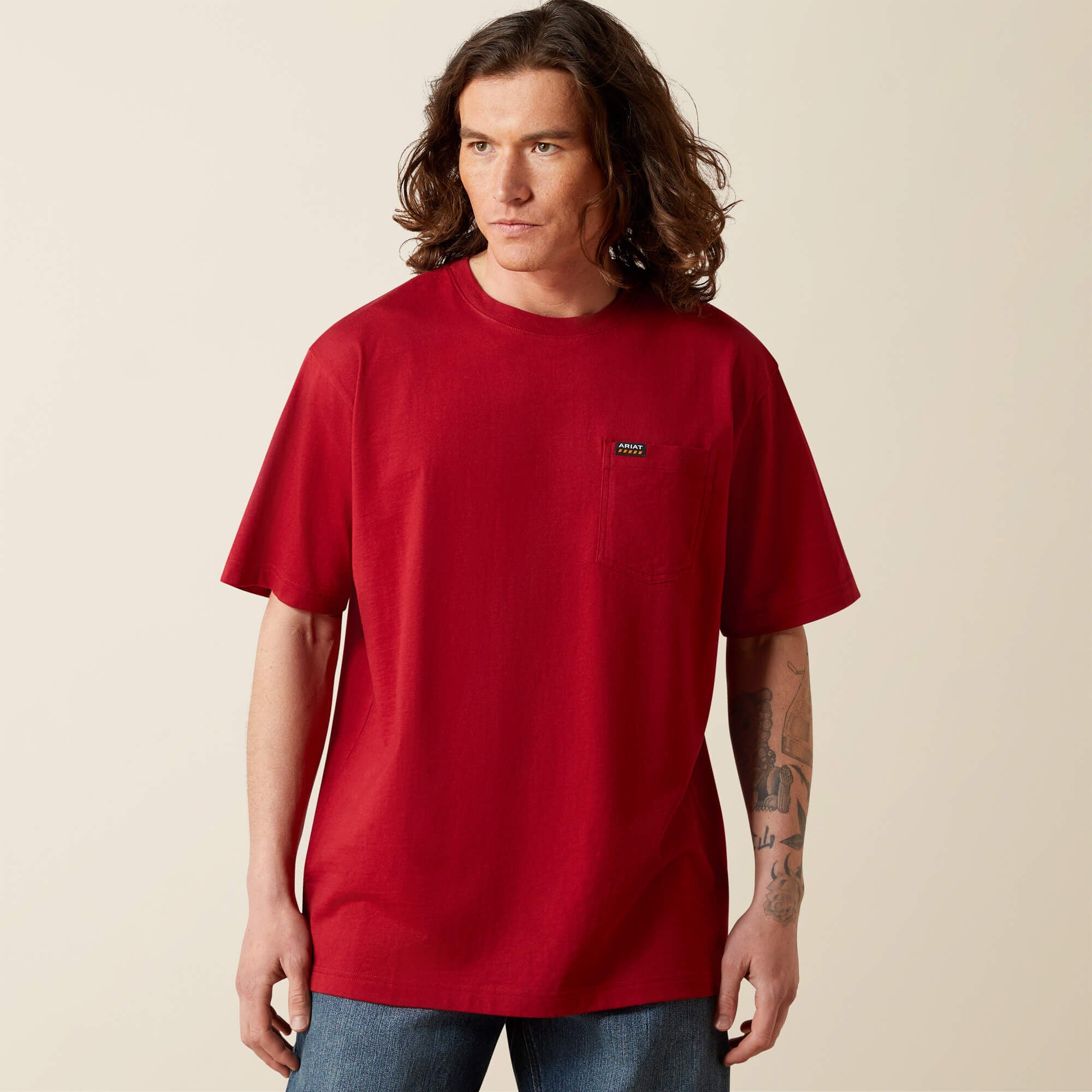 Ariat Rebar Cotton Strong Standard Pocket T-Shirt Men