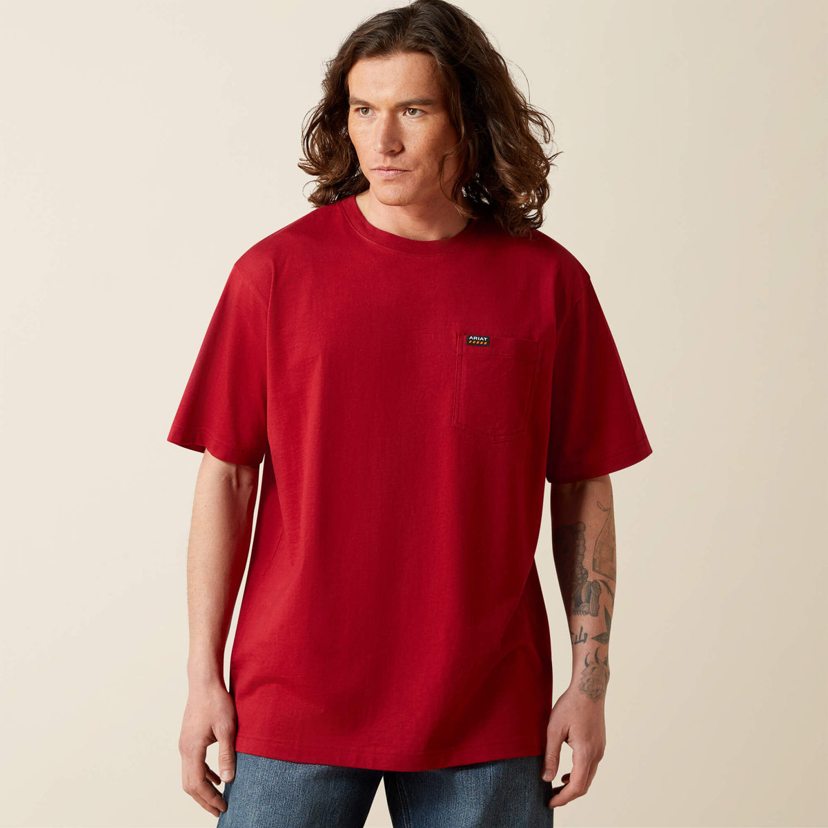Ariat Rebar Cotton Strong Standard Pocket T-Shirt Men