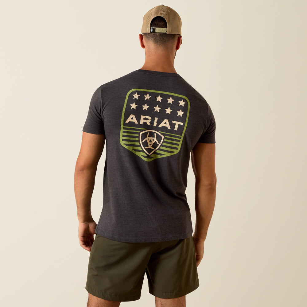 Ariat Ariat Stripe Patriotic Badge T-Shirt Men